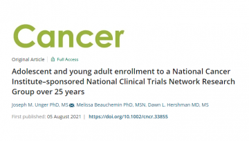 AYA article title in journal Cancer