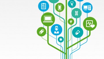 Abstract image of medical icons