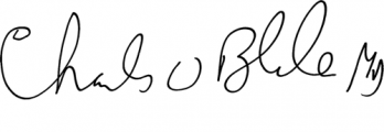 Charles Blanke, MD signature