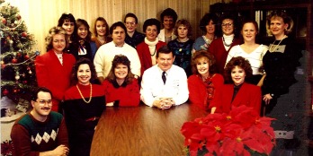 Coltman with Operations Staff in 1989